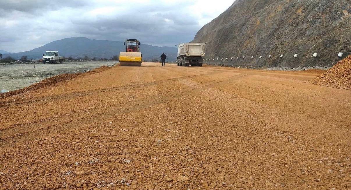 Road construction team